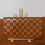 チェック柄ロングウォレット