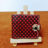 七宝柄ハーフウォレット