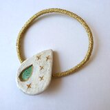 ドロップ 粘土ヘアゴム