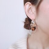 べっこう ×サークル ピアス(イヤリング) Ⅱ