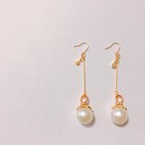 コットンパールピアス