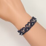 【15％OFF】負の力を浄化してくれる！天然水晶☆マクラメ編みブレスレットの画像