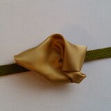シルク帯留め　ゴールド