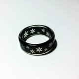 【送料無料】【雪の結晶】レジンリング　クリアレジンアート＃18