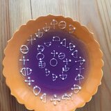 手描き絵付け陶器【カタカムナ文字】ウタヒ１首　