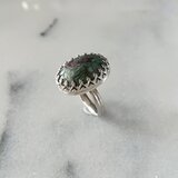 【一点物】Green Marble Ring