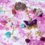 桜と蝶のふんわりチャーム