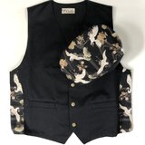 和柄ベストと帽子セット