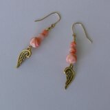 珊瑚のエンジェルウイング　ピアス