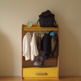 キッズハンガーラック 60幅90高 ドロワー付き 受注生産