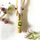 【素竹アクセサリー】StTICK    Bamboo × combi Belt　グリーン×イエロー