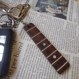 受注制作　ローズウッド/フレイムメイプル　ネック型キーホルダー