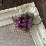 染め花のすみれのミニコーム(パープル)