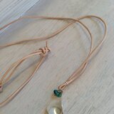 「雨」Silver925.革ヒモネックレス