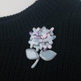 七宝焼きの紫陽花の画像