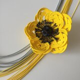 水引 アネモネのクリップ&ブローチ