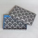 在庫一掃/最終価格『数量限定』大人の裁縫箱（フリーボックス）・「ダマスク柄」×カルトナージュ仕立て・洋裁のプロ考案