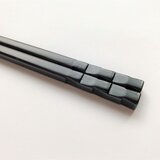 箸　市松　黒×溜塗（長さ21.5㎝）