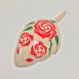 木彫り　バラねずみ　赤　のツボ押し竹踏み　おしゃれな　床置きインテリア　ツボ押しグッズ　青竹踏み