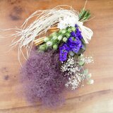 スモークツリーとニゲラのスワッグ・壁掛け