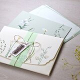 白い花たちのレターセットの画像