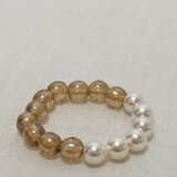 シンプルなビーズの指輪