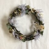 紫陽花とユーカリの夏色リース