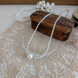 ナチュラルパールのひと粒ネックレス