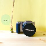 はじっこバンブー　≪stick natural≫　◆camera◆Lens×Green yellow