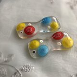 ガラスの箸置き カラフルミルフィオリ  2個セット