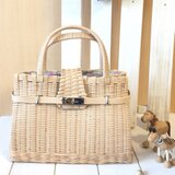 ナチュラル かごトート(L)