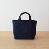 やさしい布のトートバッグ【藍】帆布の画像