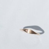 La Feuille -Pinky Ring-◇K14YG/PG×Diamond 0.007ctの画像