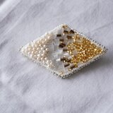 ひし形 ブローチ　※K様オーダー品