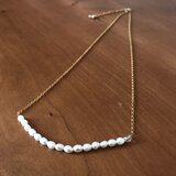 淡水パールのシンプルネックレス