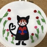 刺繍飾り 女の子の画像