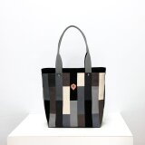 モザイク トートバッグ モノトーン Ｍ