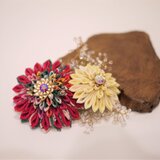 つまみ細工◎髪飾り　～朧～