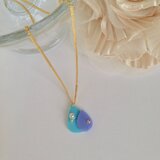 しずくのネックレス(ブルー)
