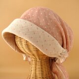 ふんわりバンダナ（ピンク　水玉）【再3販】の画像
