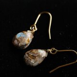 オパールコッパーターコイズのピアス