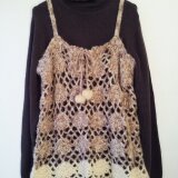 段染めモヘアのキャミソール《かぎ針編み》