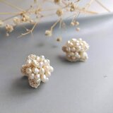 山野草のピアス/イヤリング　-pomegranate- [PEARL]