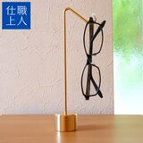 職人直送 メガネスタンド メガネ置き 眼鏡置き 収納 真鍮 ゴールド おしゃれ 寝室 書斎などに。の画像