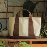 ★６色より組み合わせ自由に選択できます★帆布トートバッグ【キナリ＊ココア】