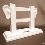 【耳マネキンピアススタンド（ホワイト）】