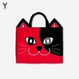 RedCatのレッスンバッグ ブラック×レッド＜2020年新作＞