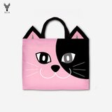 PinkCatのレッスンバッグ ブラック×ピンク＜2020年新作＞