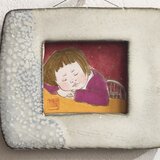 〈ミッキーマムさま専用〉陶額入り日本画の画像