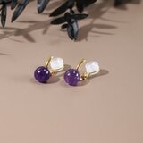 アメジストのイヤリング